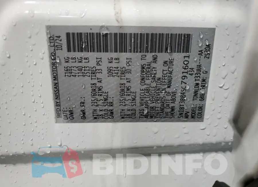 5N1BT3BB4SC791601 Photo# 12
