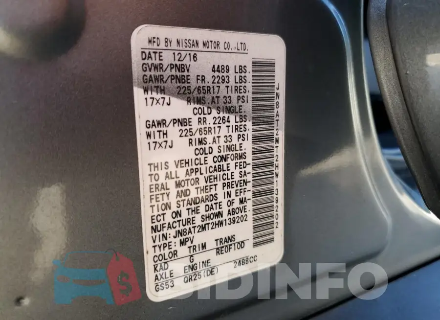 JN8AT2MT2HW139202 Photo# 13