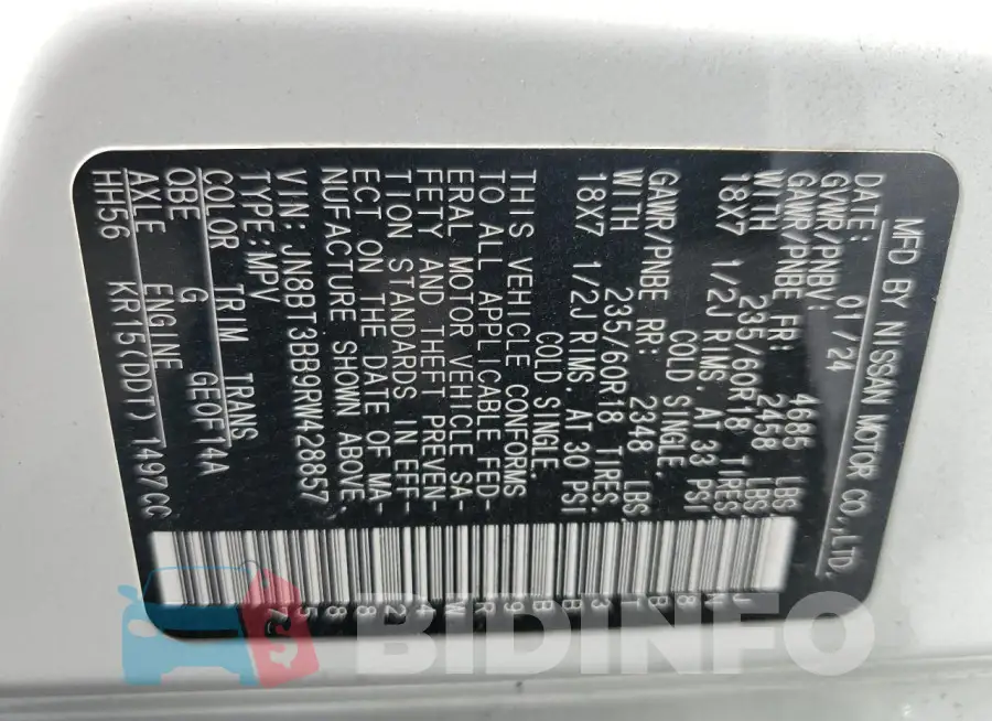 JN8BT3BB9RW428857 Photo# 13