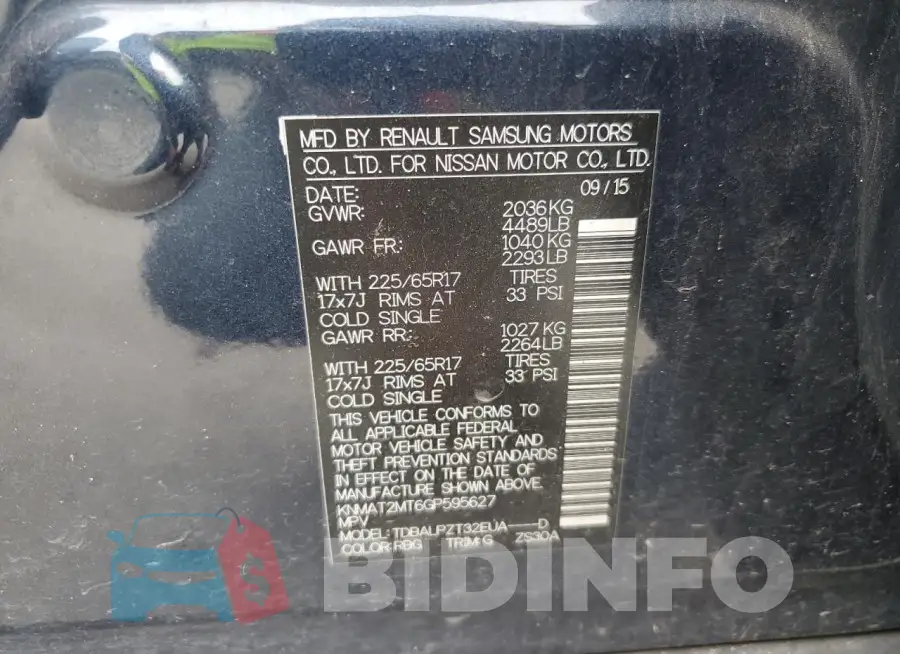 KNMAT2MT6GP595627 Photo# 12