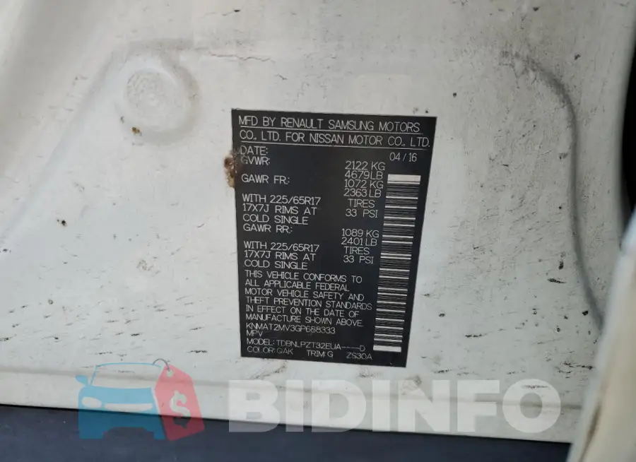 KNMAT2MV3GP688333 Photo# 13