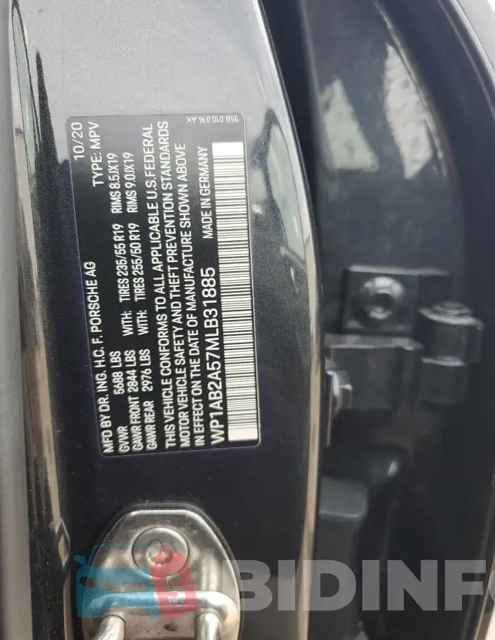 WP1AB2A57MLB31885 Photo# 13