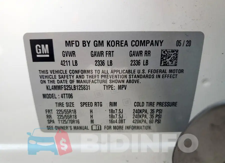 KL4MMFS25LB125831 Photo# 13