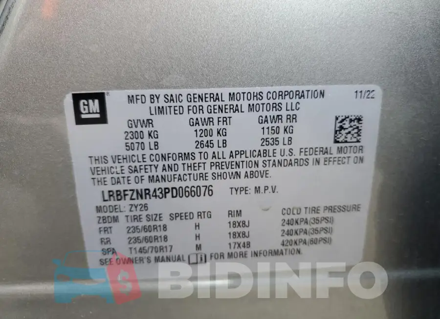 LRBFZNR43PD066076 Photo# 13