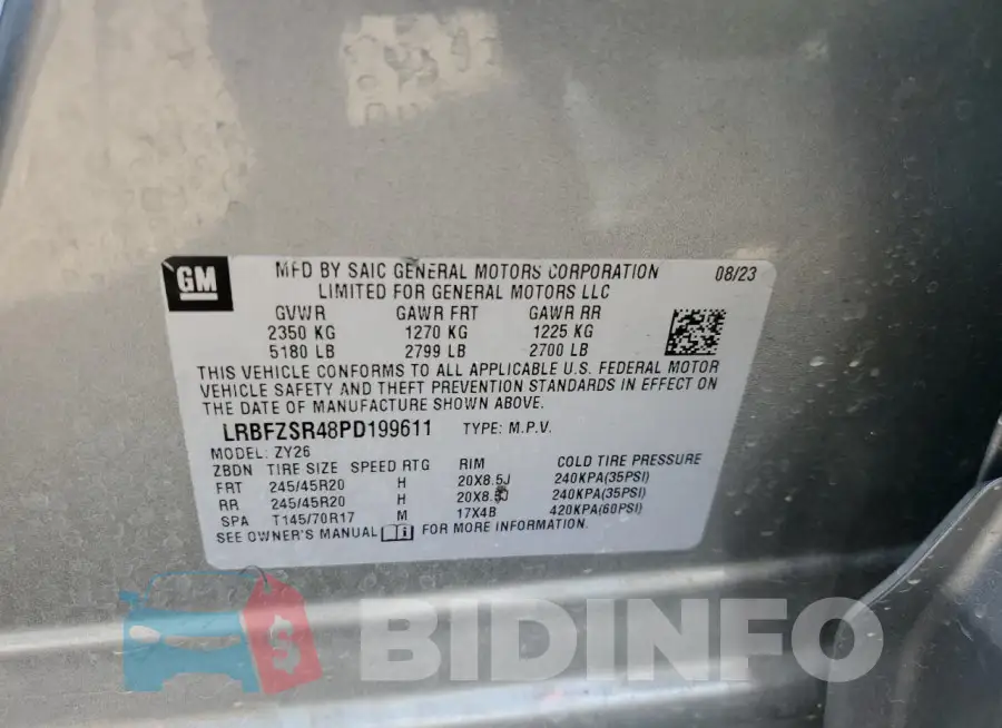 LRBFZSR48PD199611 Photo# 13