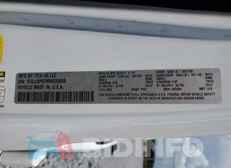 1C4JJXP67MW839456 Photo# 13