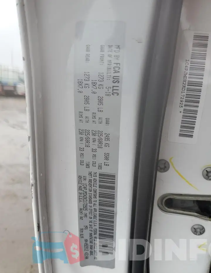 1C4PJMDX2KD172925 Photo# 13