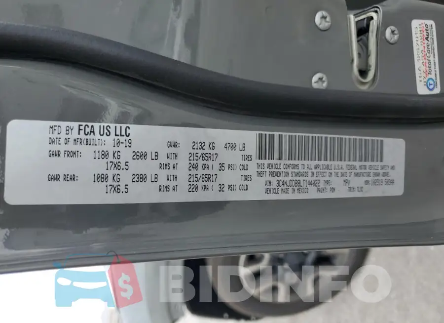 3C4NJDDB8LT144022 Photo# 13