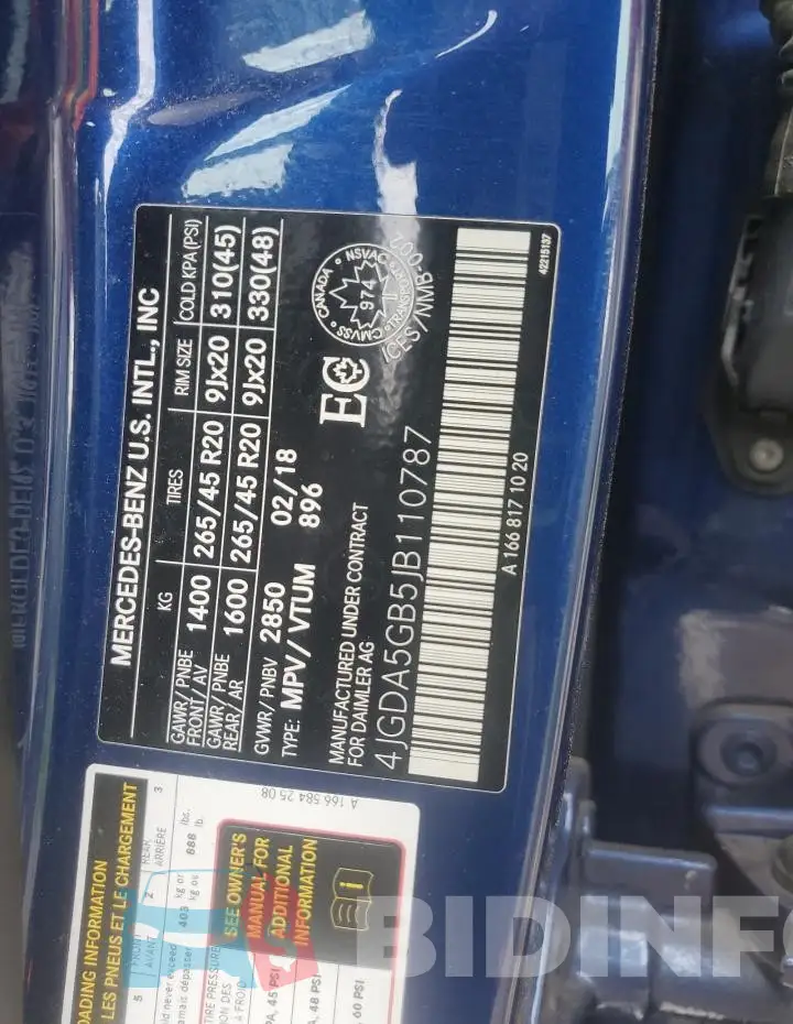 4JGDA5GB5JB110787 Photo# 14
