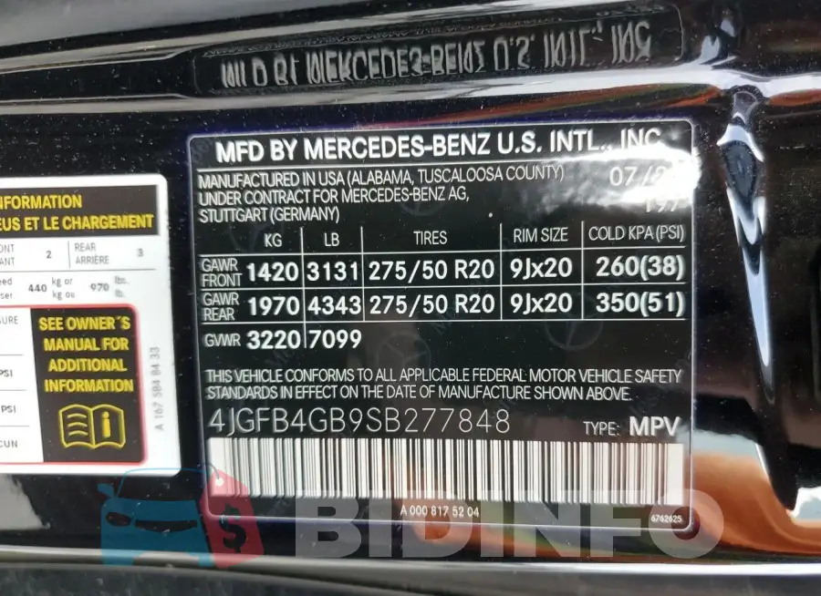 4JGFB4GB9SB277848 Photo# 13