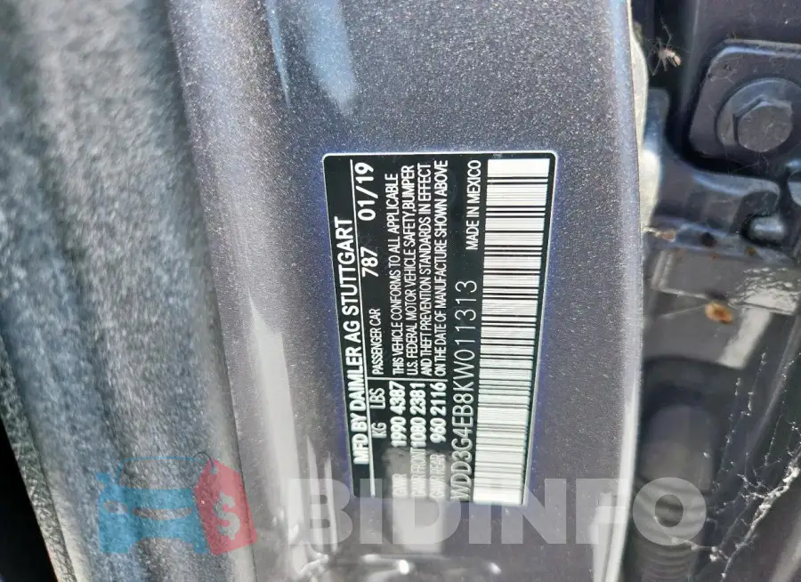 WDD3G4EB8KW011313 Photo# 12