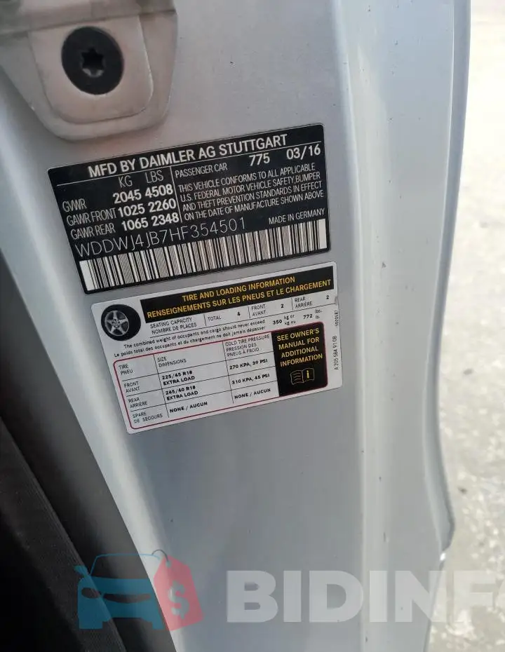 WDDWJ4JB7HF354501 Photo# 12