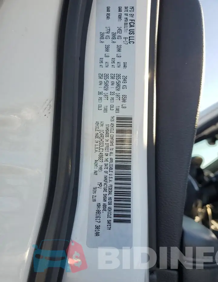 1C4RDHDG3JC149827 Photo# 13