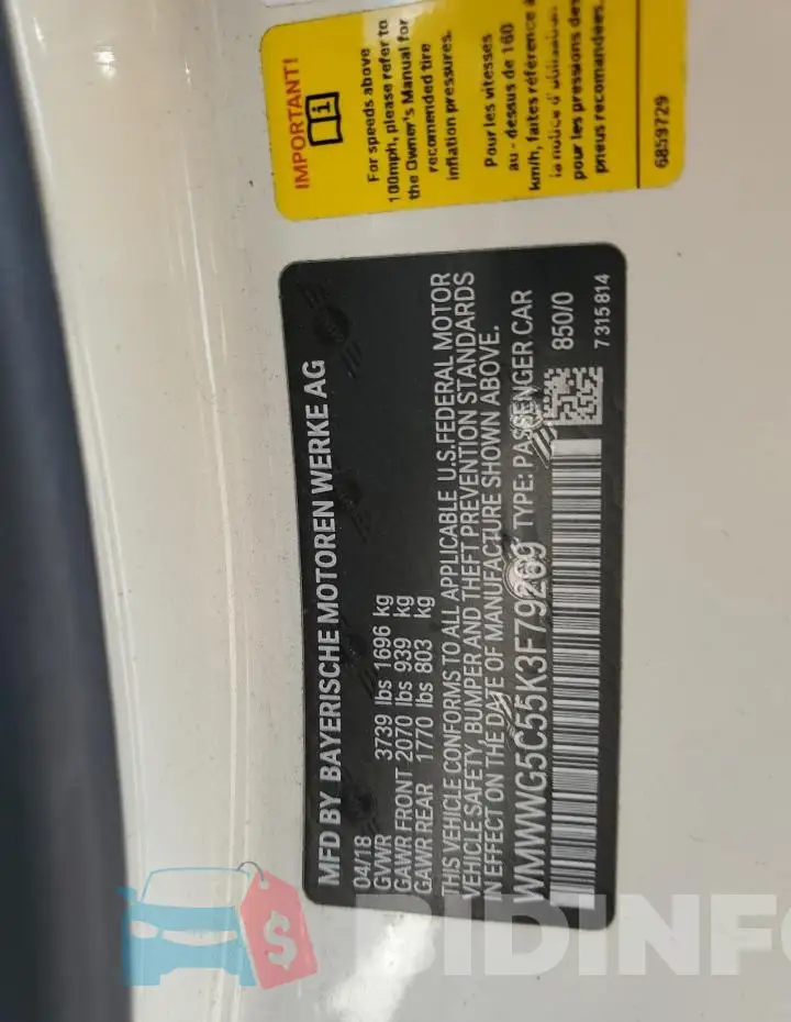 WMWWG5C55K3F79269 Photo# 12