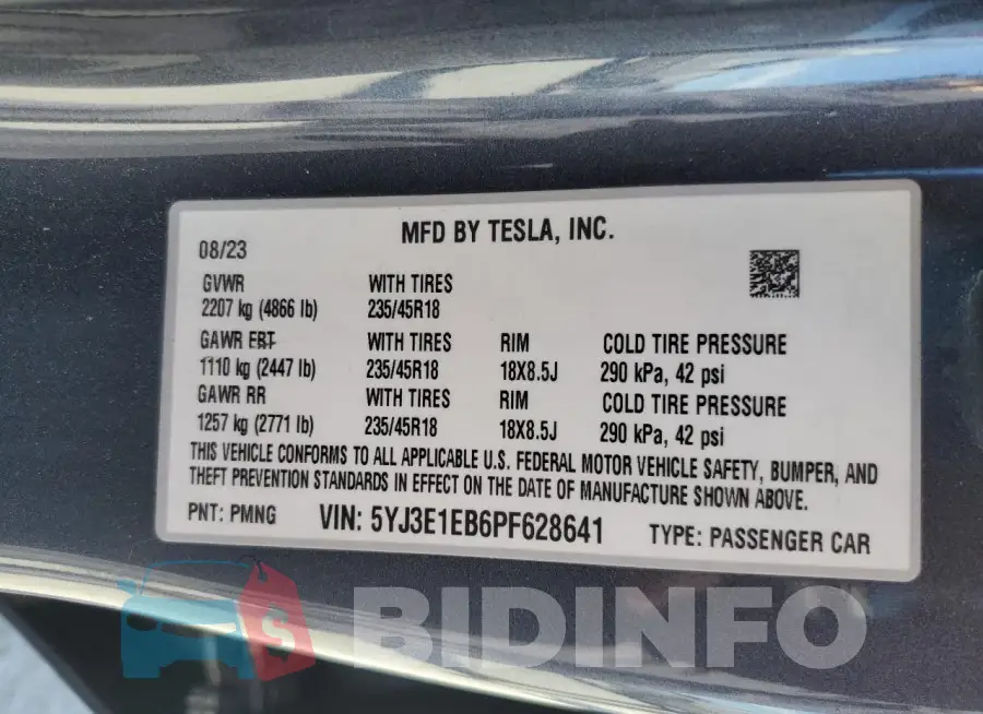 5YJ3E1EB6PF628641 Photo# 13