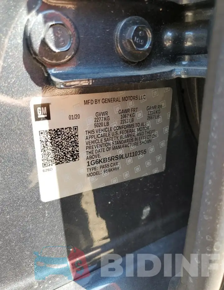 1G6KB5RS9LU110355 Photo# 12