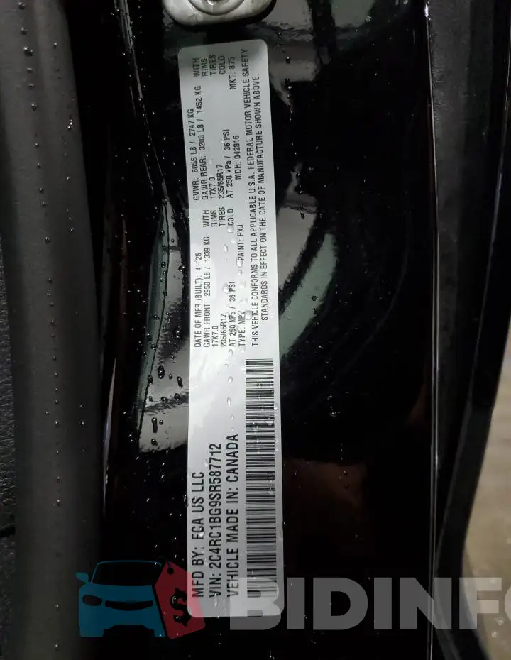 2C4RC1BG9SR587712 Photo# 13
