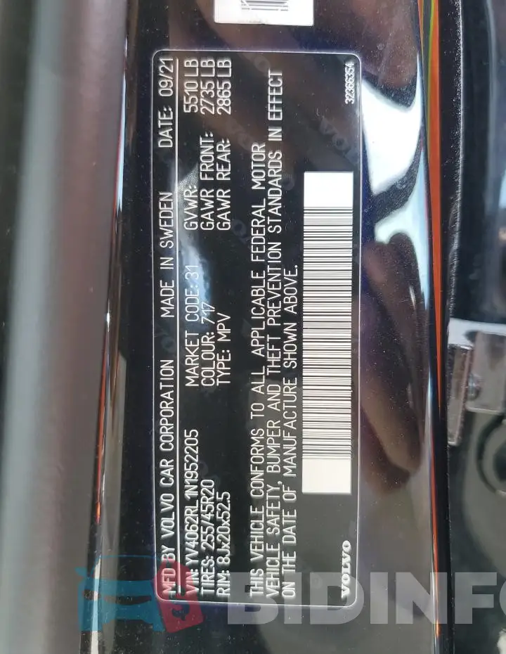 YV4062RL1N1952205 Photo# 14