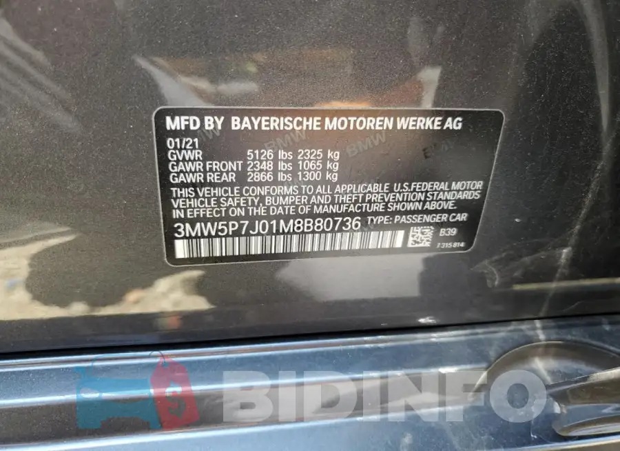 3MW5P7J01M8B80736 Photo# 12