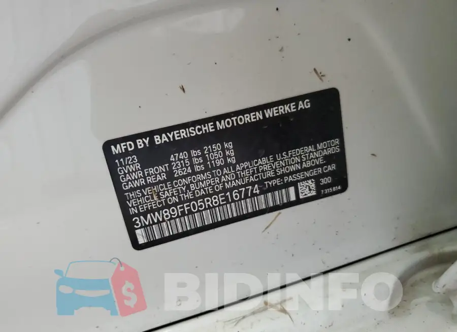 3MW89FF05R8E16774 Photo# 12