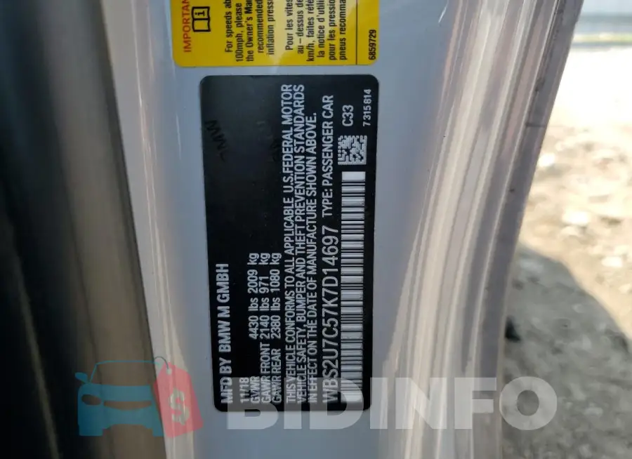 WBS2U7C57K7D14697 Photo# 12