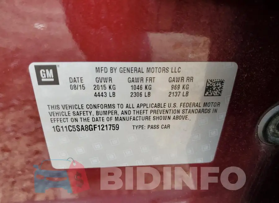 1G11C5SA8GF121759 Photo# 12