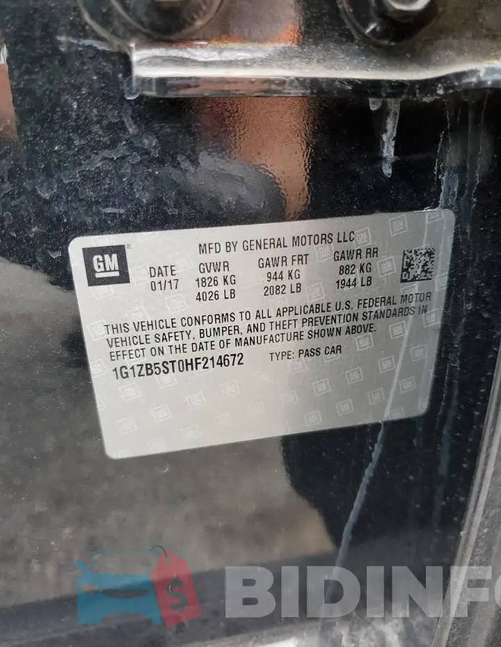 1G1ZB5ST0HF214672 Photo# 13