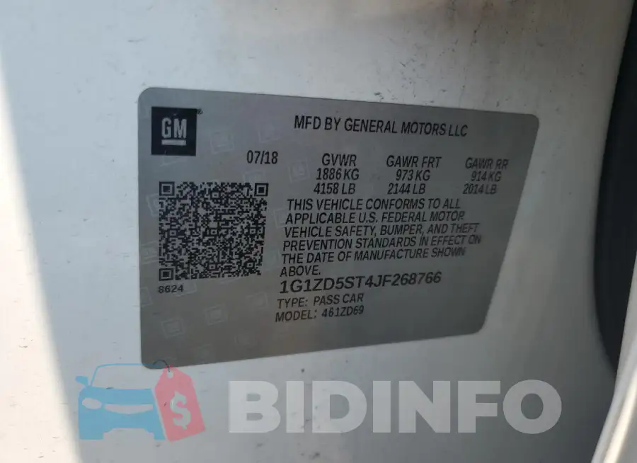 1G1ZD5ST4JF268766 Photo# 12