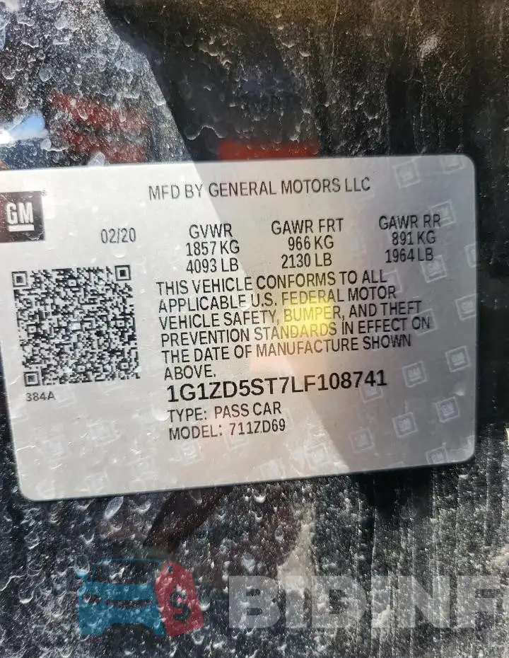 1G1ZD5ST7LF108741 Photo# 12