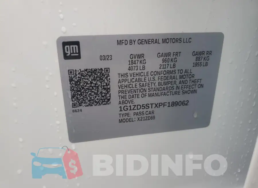 1G1ZD5STXPF189062 Photo# 12