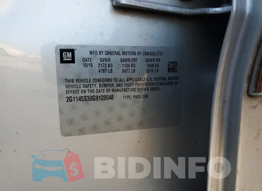 2G1145S30G9128048 Photo# 13