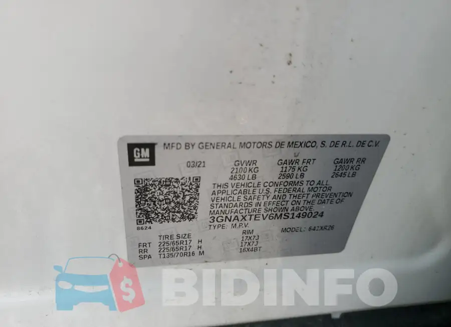 3GNAXTEV6MS149024 Photo# 13