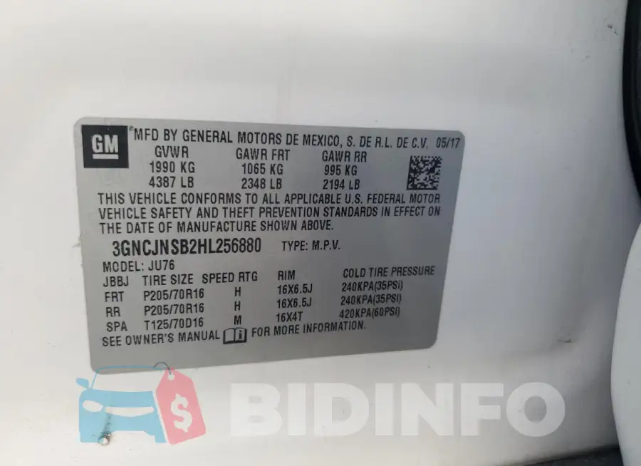 3GNCJNSB2HL256880 Photo# 13