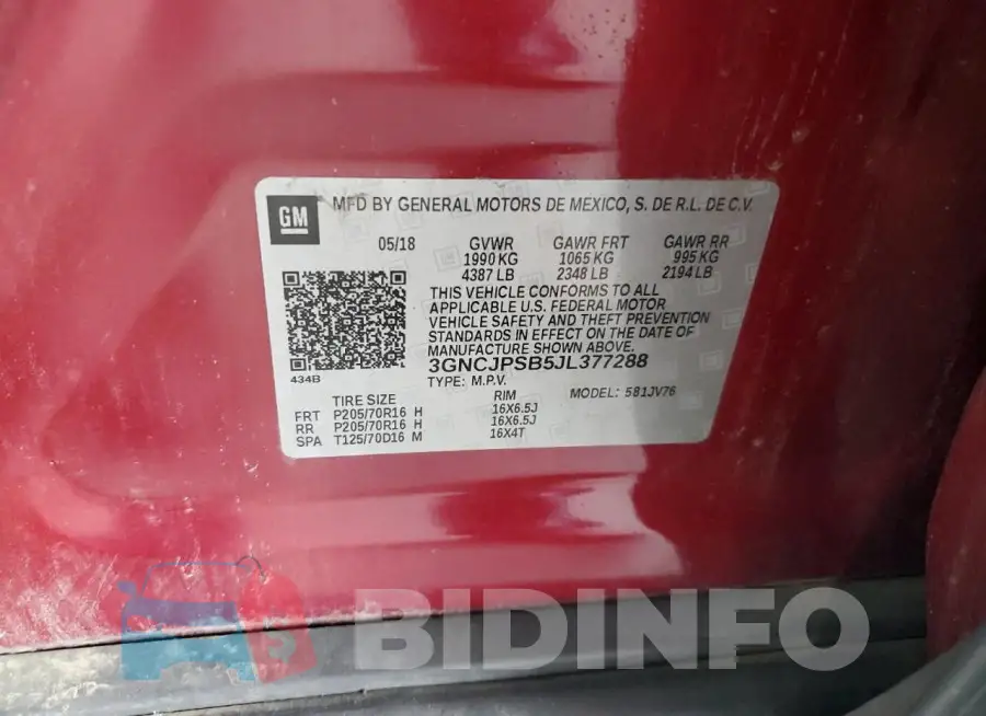 3GNCJPSB5JL377288 Photo# 13