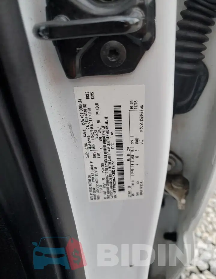 1FT7W2B67KED15751 Photo# 12