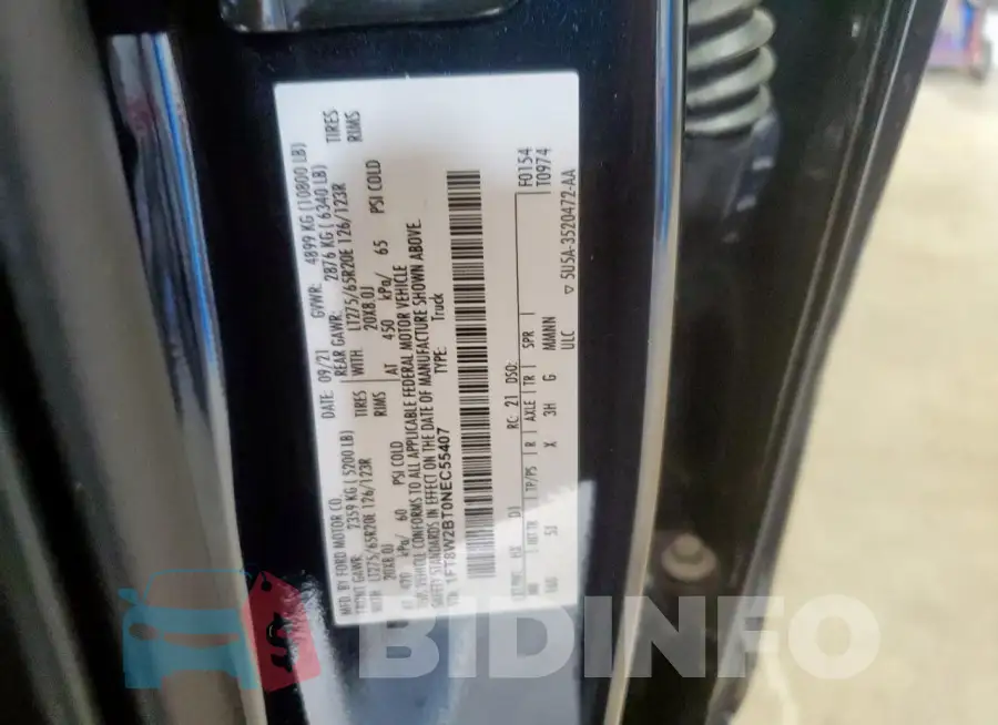 1FT8W2BT0NEC55407 Photo# 12