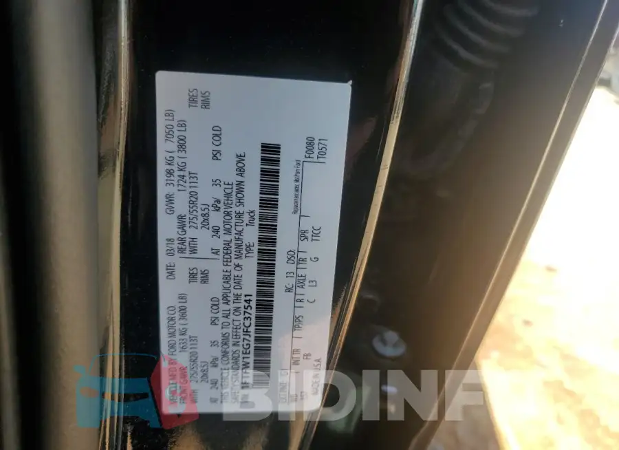 1FTFW1EG7JFC37541 Photo# 12