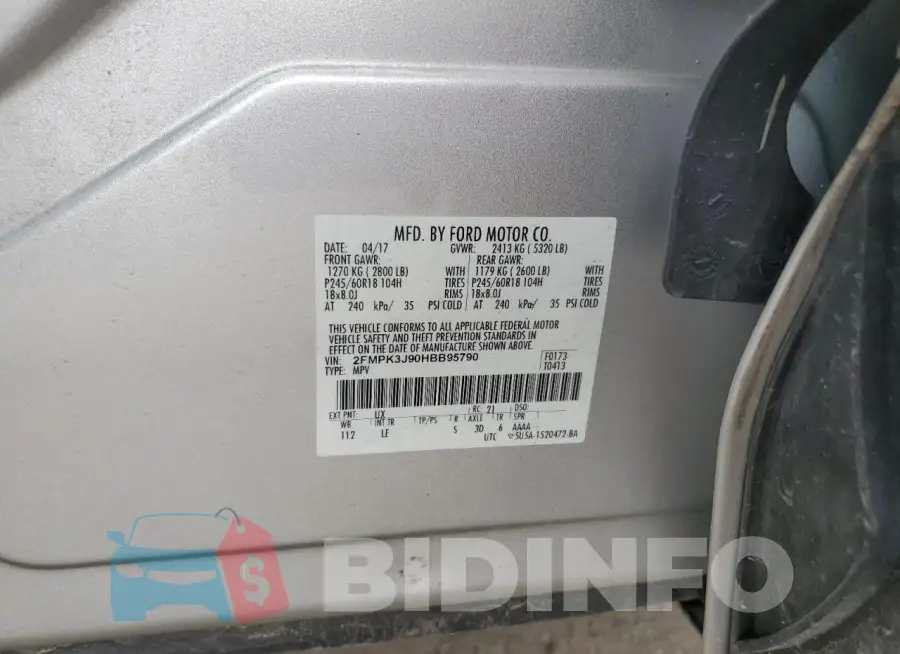 2FMPK3J90HBB95790 Photo# 12