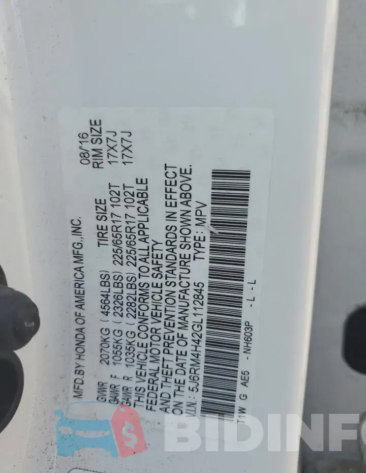 5J6RM4H42GL112845 Photo# 14