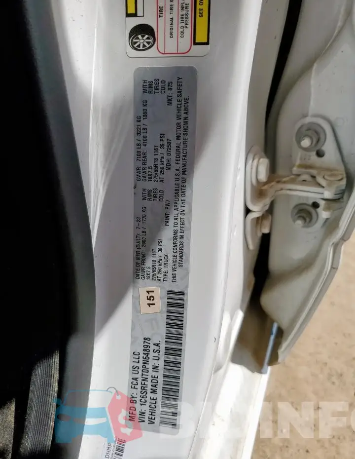 1C6SRFNT0PN648978 Photo# 13