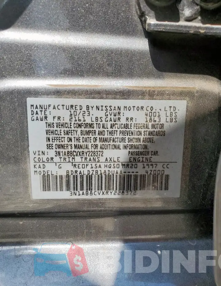 3N1AB8CVXRY228372 Photo# 12
