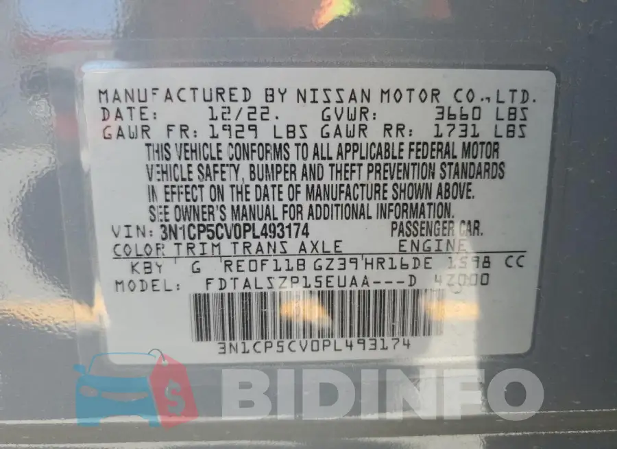 3N1CP5CV0PL493174 Photo# 13
