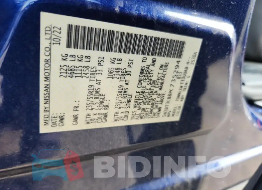 5N1BT3CB8PC735294 Photo# 13