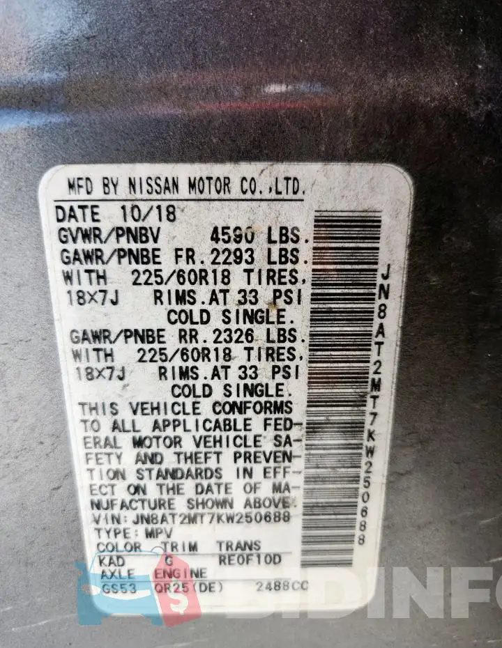 JN8AT2MT7KW250688 Photo# 14