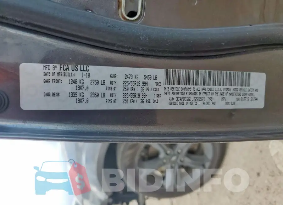 3C4PDCGG1JT276571 Photo# 14