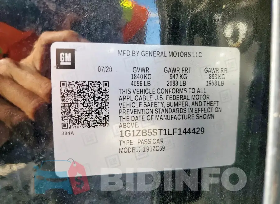 1G1ZB5ST1LF144429 Photo# 13