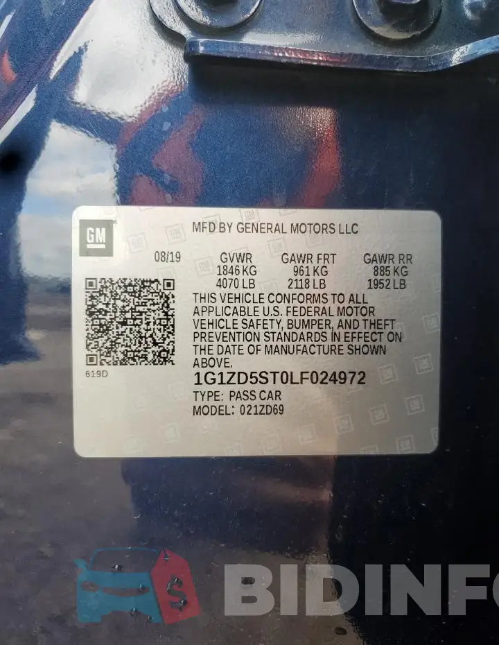 1G1ZD5ST0LF024972 Photo# 12