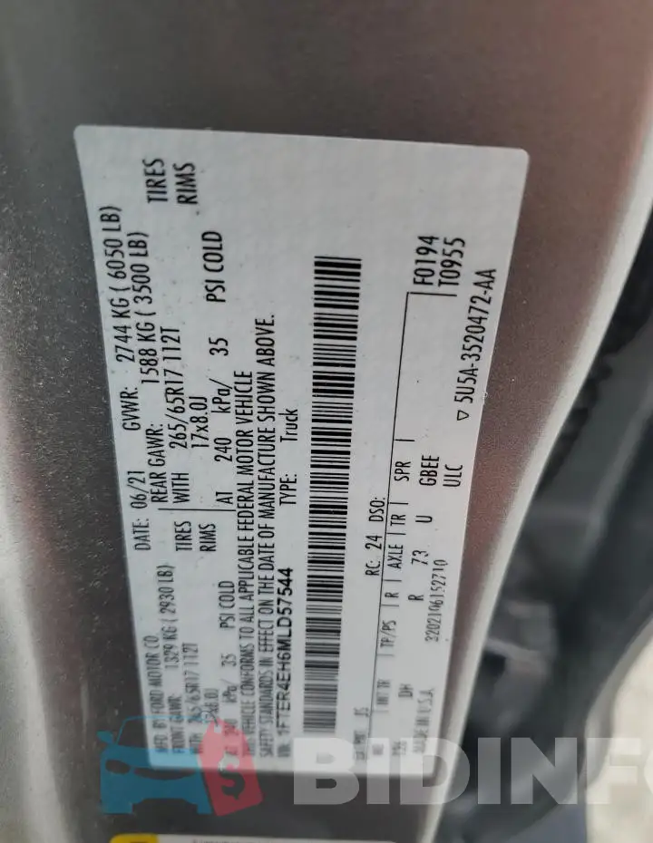 1FTER4EH6MLD57544 Photo# 12