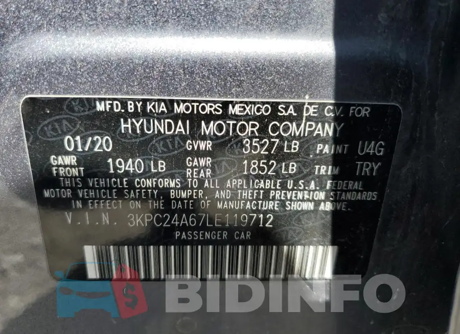 3KPC24A67LE119712 Photo# 12