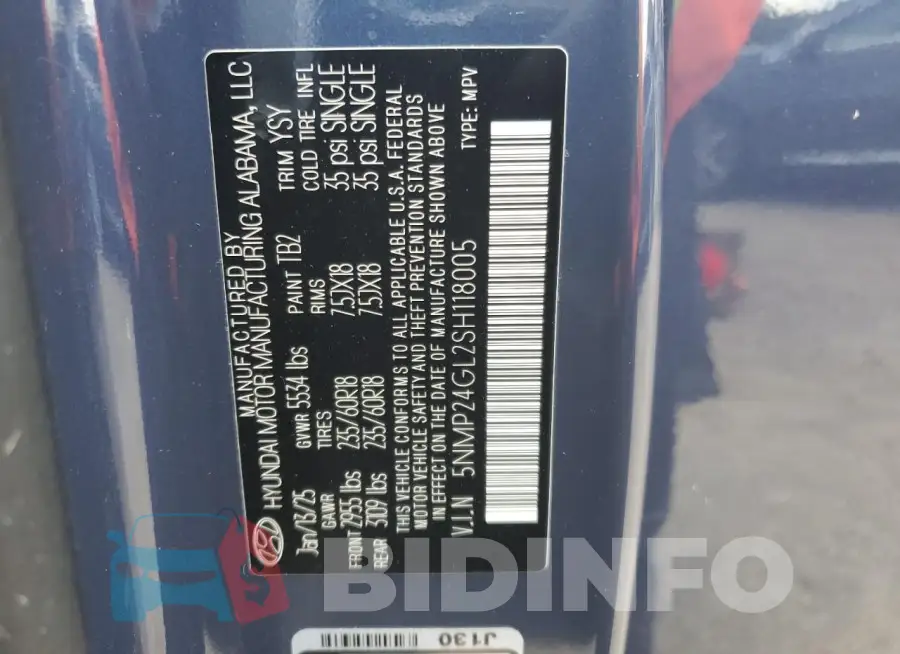 5NMP24GL2SH118005 Photo# 13